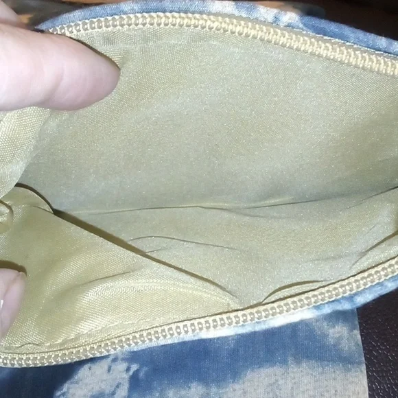 Hobo Multi Color Splatter Blue & White Paint Design Bag & Wallet - Picture 10 of 13